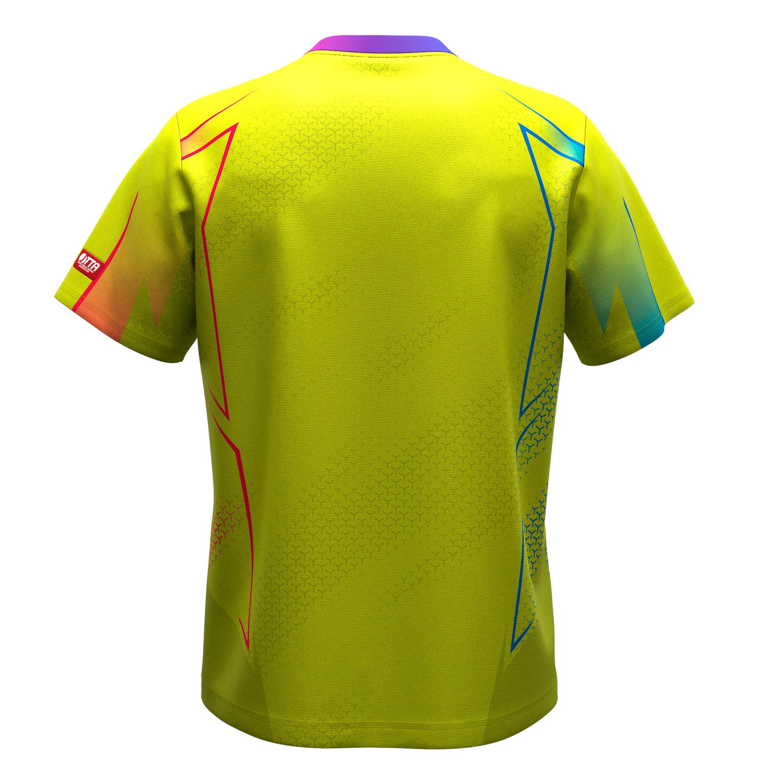 Butterfly Table Tennis Nathas Shirt - Lime Green - Back